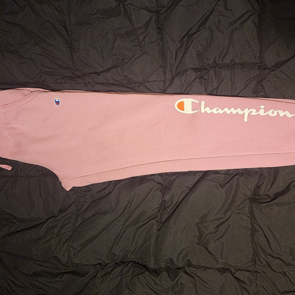 Champion Pink Track Pants with Logo